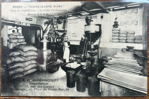 Cpa rouen cafes jeanne d - rouen,