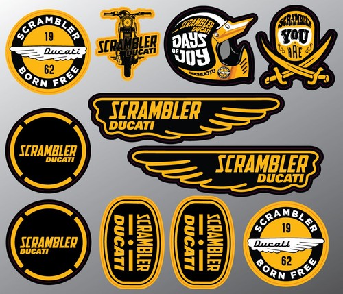 Stickers autocollants moto