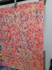 Papier marbré à la cuve de