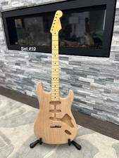 Warmoth Fender Stratocaster 1 piece Swamp Ash Body & flame maple neck
