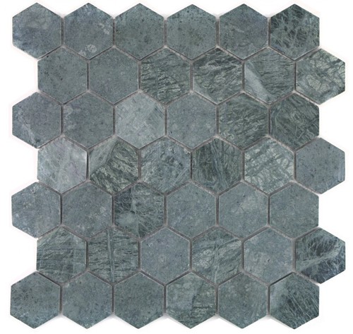 Mosaique marbre vert - marbre, miroir