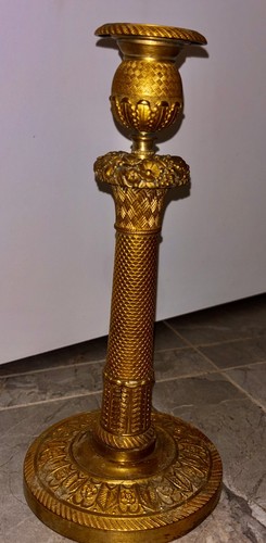 Bougeoir bronze doré - bronze,