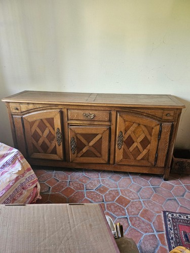 Buffet bas bois marron - bas, 4