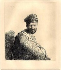 Rembrandt, Barbu Homme en Un