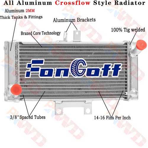 Aluminum racing radiator fits - aluminum,