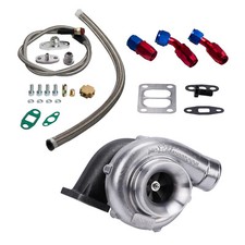 T70 Turbo Turbocompresseur T3 Bride 0.7 A/R oil drain Return OIL FEED Line Kit