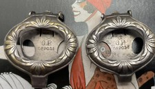 Antique Art Nouveau GP Deposited Jugendstil Shoe Buckles