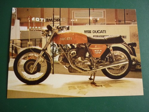 Carte postale ducati 750gt - carte,
