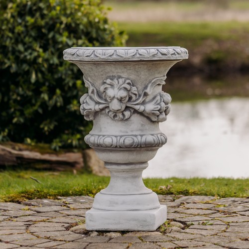 Jardinière vase tête lion - jardinière,