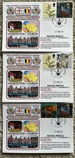 Manchester United v Club Bruges 2020 Dawn First Day Cover Set Of 3