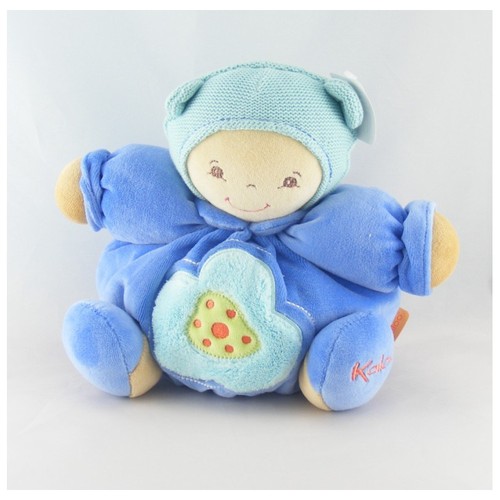 Doudou poupon patapouf bleu