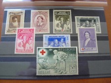 BELGIQUE TIMBRES POSTE COB N° 496 / 503 NEUFS** SANS CHARNIERE LIRE LA DESCRIPTI