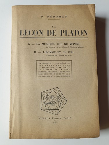 Neroman leçon de platon - neroman,
