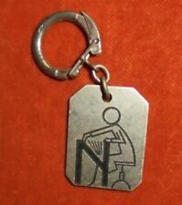 "Vintage Metal Horizontal Grading Office Furniture Keychain - ""N"" Brand"