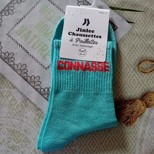 Chaussette paillettes - a,