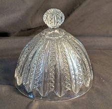 Chiseled Glass Dome Bell for Cheese or Butter