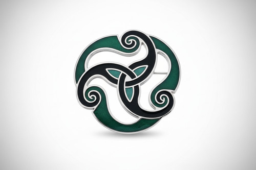 Broche triskèle celtique
