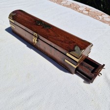 Coffret Ancien En Bois De Teck