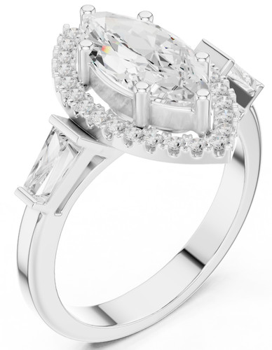 Bague argent 925 certifiée - en,