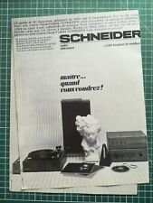 1086 Advertising circa 1960 Chain Hi-Fi Schneider