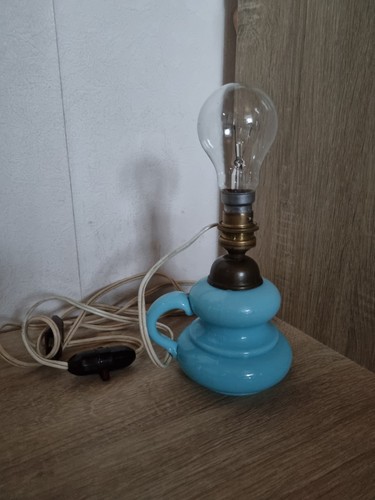 Lampe ancienne opaline - lampe, en
