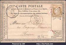 FRANCE N°59 SUR CP AVEC