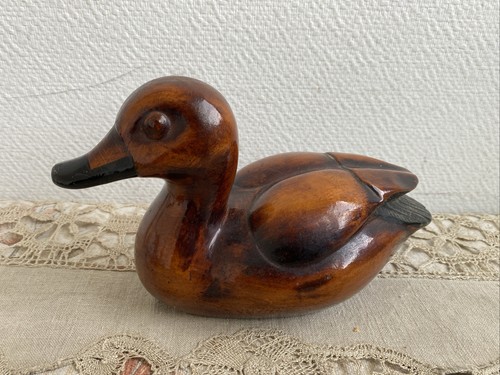 Ancienne figurine canard bois - canard,