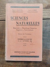 Sciences Naturelles, Anatomie