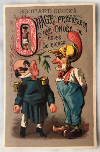 Rare chromo ancien alphabet - rare,