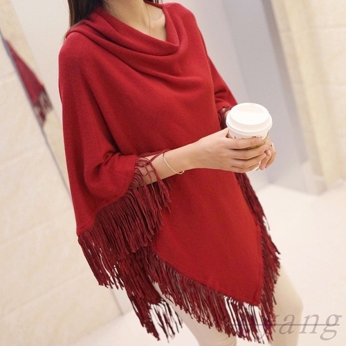 Femme poncho tricoté - femme,