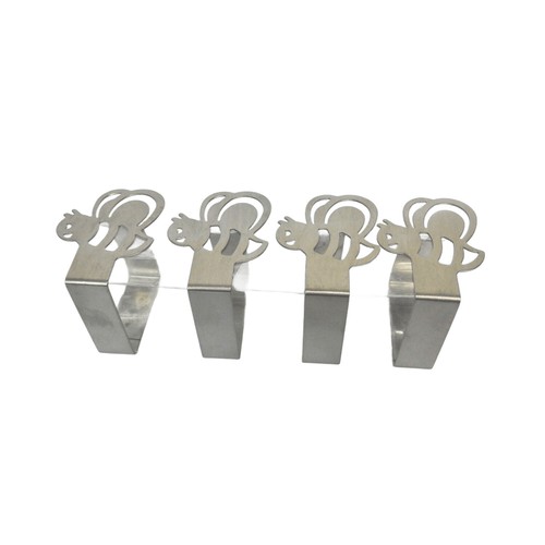 Pince nappe inox motif - inox, abeille