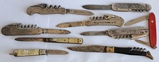 lot 9 advertising folding knives laguiole arbost champagne ricard St raphael