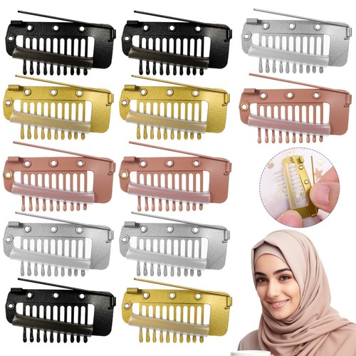 Pcs pinces cheveux clips - 12,