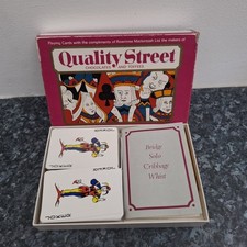 Quality Street Vintage Playing Cards Bridge Solo Cribbage Whist Complete Boxed
