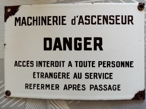 Plaque émaillée ancienne - plaque,