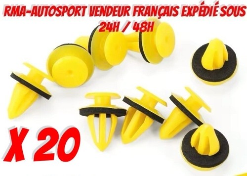 20x clips fixation panneau - 20x,
