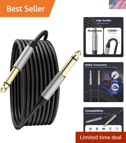 25ft 35mm guitar patch cord - 6.35mm,