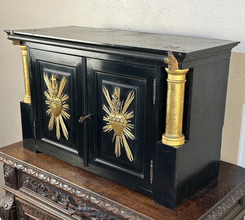 Ebony gilt bronze antique - &,