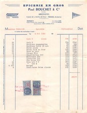 1952 PAUL BOUCHET PRIVATE GROCERY STORE INVOICE - M. TERRACE IN CREYSEILLE