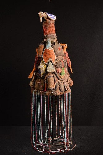 Antique African Mask Ade Oba /