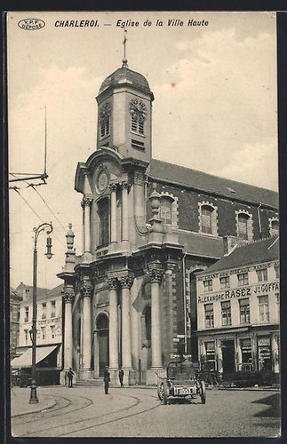 Cpa charleroi eglise la - eglise,