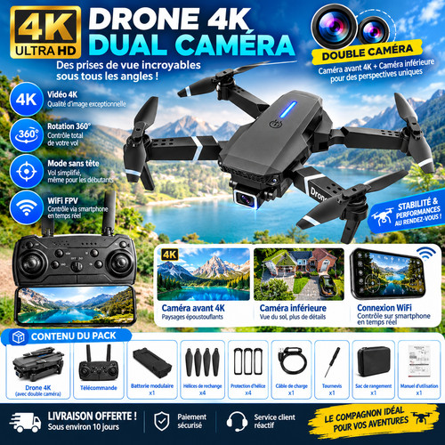 Drone pliable 4k wifi - pliable, rc