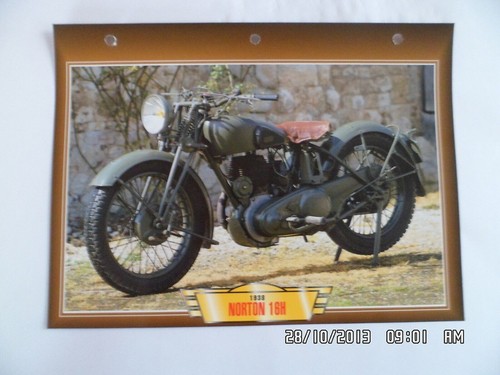 Carte fiche moto norton - fiche,