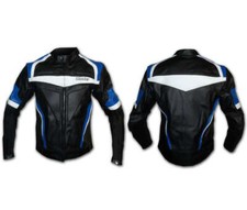 Veste En Cuir Courte Pour Moto Avec Protections HOMOLOGUÉES