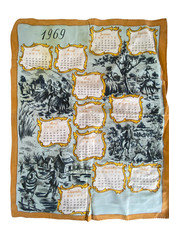 Ancien torchon calendrier - **,