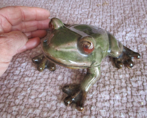 Superbe grenouille faïence - superbe,