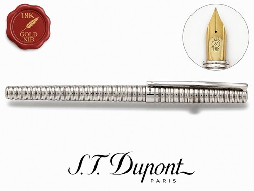 Dupont stylo plume argent 925 - plume,