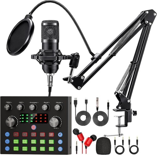 Podcast equipment set - equipment, voice