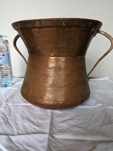 Grand pot ancien cuivre - pot,