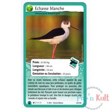 Carte Défis Nature Protect 238/300 Échasse blanche ★ [FR] Forces de la Nature NM